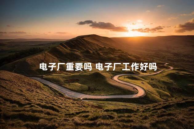 电子厂重要吗 电子厂工作好吗